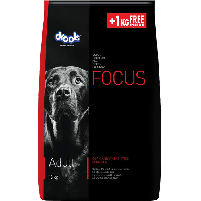 Drools Focus Adult Super Premium Dry Dog Food, Chicken, 4kg