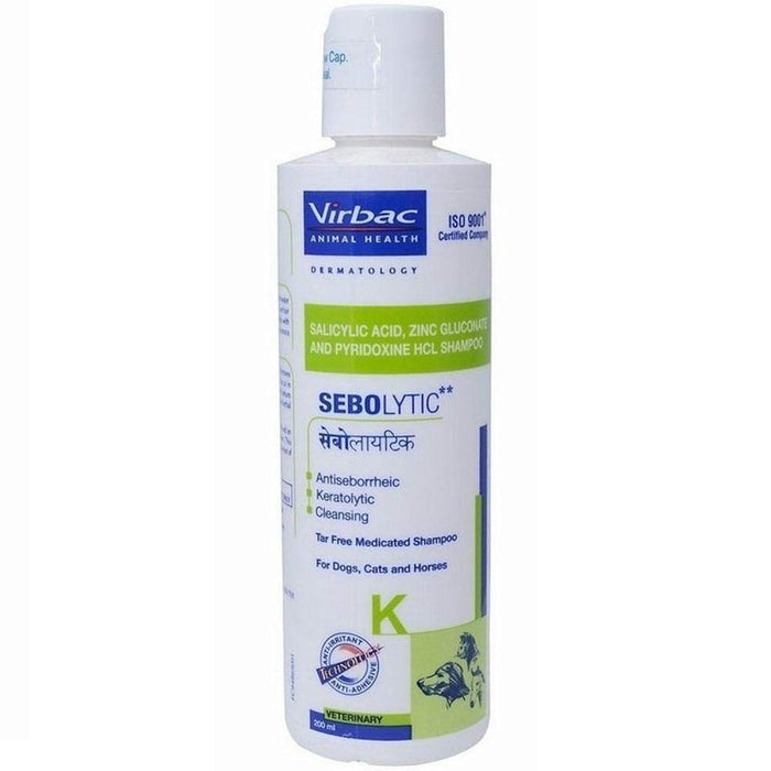 Virbac Sebolytic Medicated Shampoo for Dogs & Cats - 200 ml
