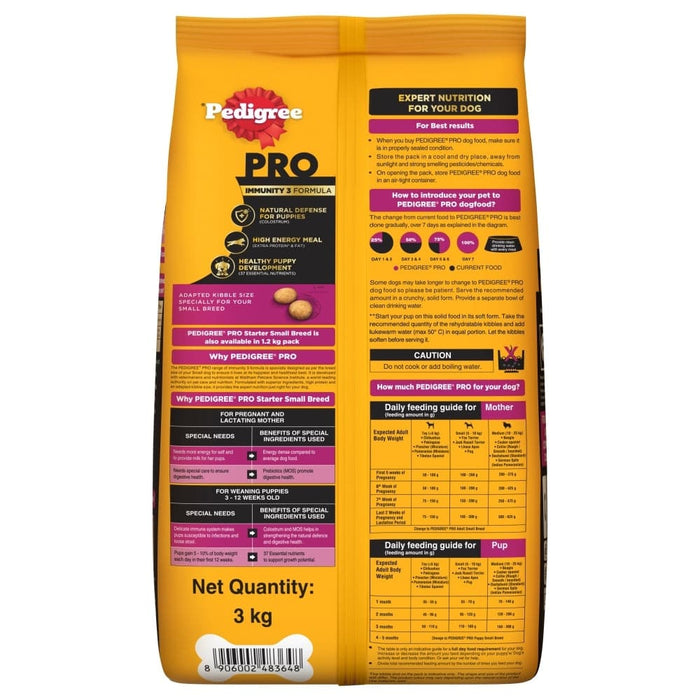 PEDIGREE PRO STARTER MOTHER & PUP SMALL BREED 3KG