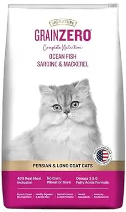 Signature Grain Zero Persian And Long Coat CAT FOOD 3KG
