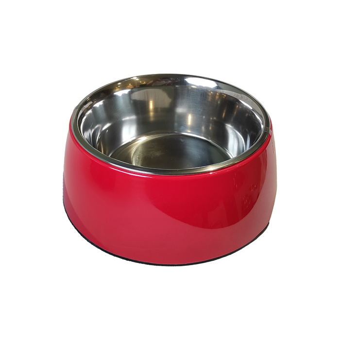 Nootie Red Single Melamine Food & Water Feeder Bowl For Dogs/Cat