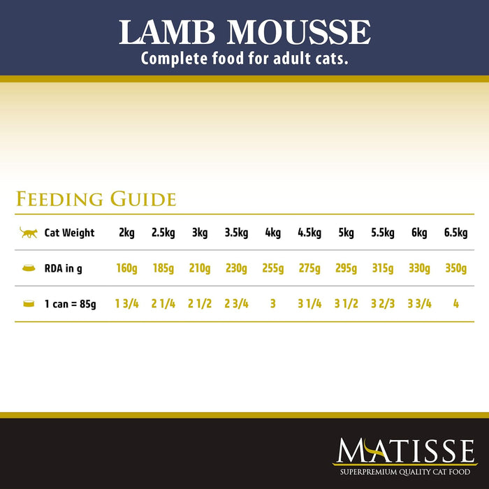 MATISSE CAT MOUSSE LAMB 85GMS