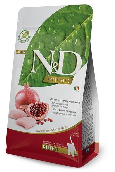 Farmina N&D Prime Chicken & Pomegranate Grain Free Kitten Cat Dry Food
