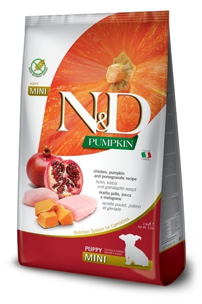 N&D Pumpkin Dog Chicken & Pomegranate Puppy Mini 7KG