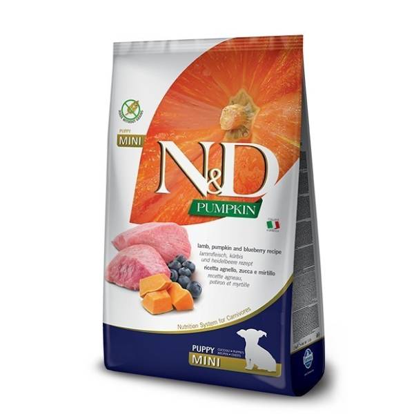 N&D Pumpkin Dog Lamb & Blueberry Puppy Mini 2.5KG