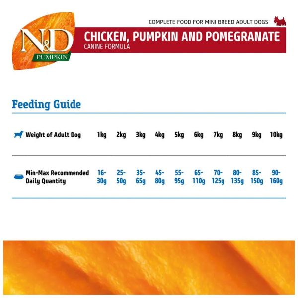 Farmina N&D Grain Free Prime Chicken & Pomegranate Dry Dog Food Adult Mini 800GM