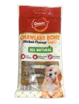 GNAWLERS BONE SMALL CHICKEN FLAVOUR 108GM