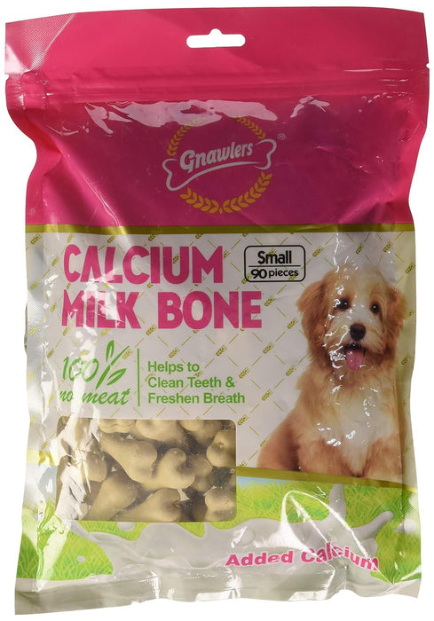 GNAWLERS CALCIUM BONE 90PC SMALL