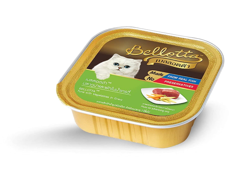 Bellotta Tuna with Vegetables in Gravy Food for Cat, 80 gm