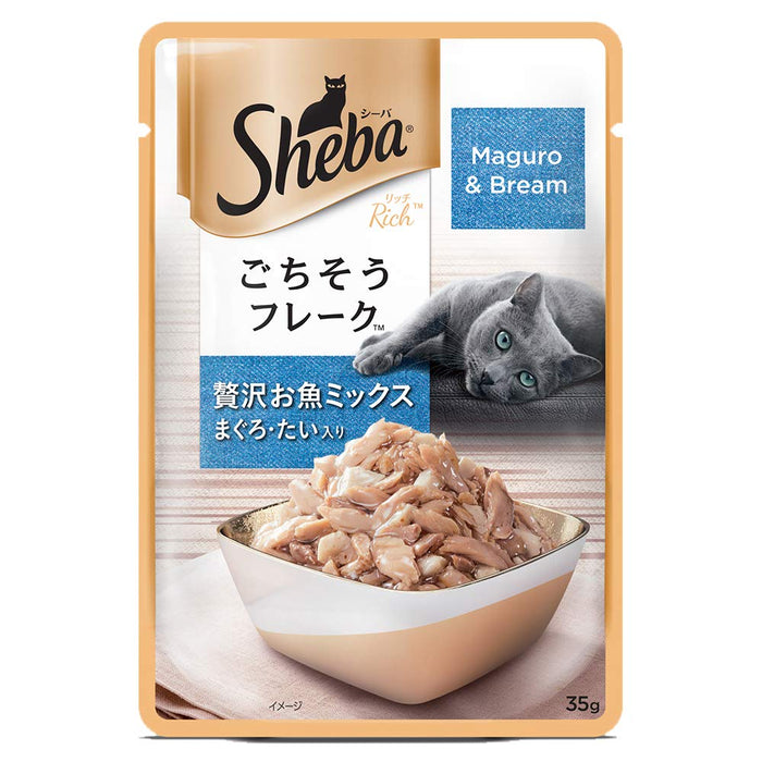 SHEBA MAGURO & BREAM FISH MIX GRAVY 35GM
