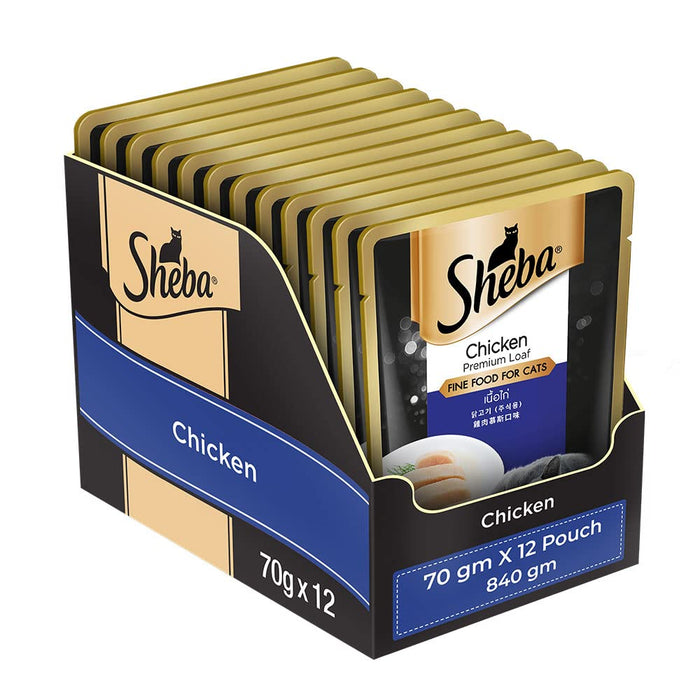 SHEBA ADULT CHICKEN LOAF 70GM