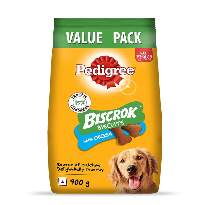 PEDIGREE BISCROK BISCUITS WITH LAMB FLAVOUR 500GM