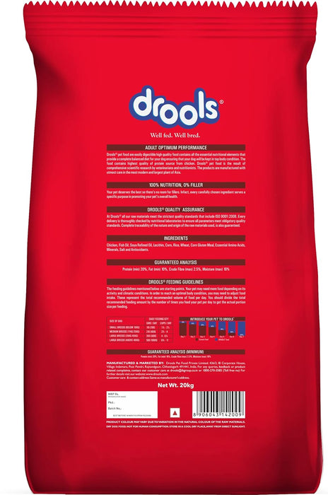 Drools Optimum Performance Adult Dog Food, 20kg