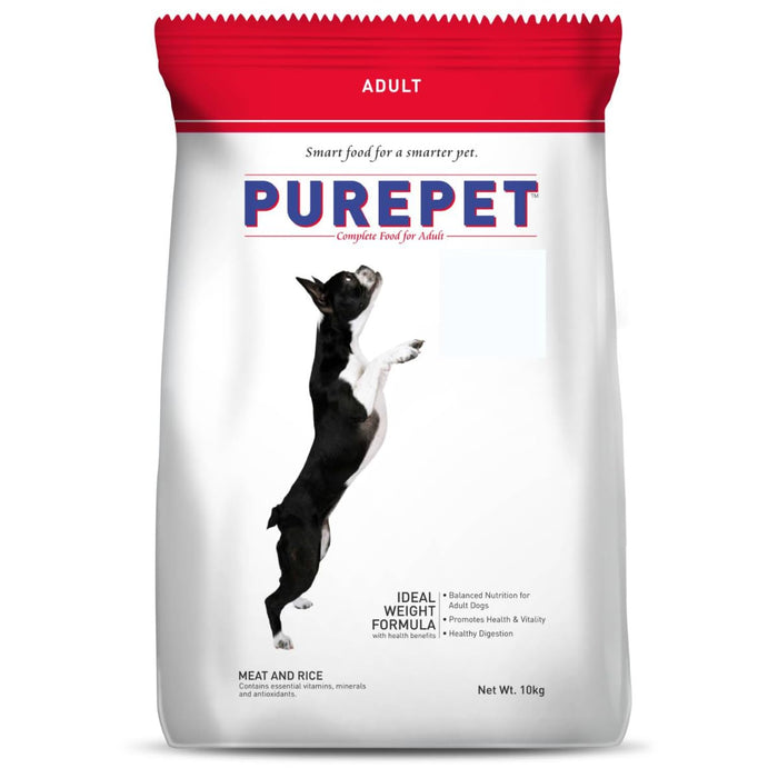 Purepet Meat and Rice Adult Dog Food, 10kg