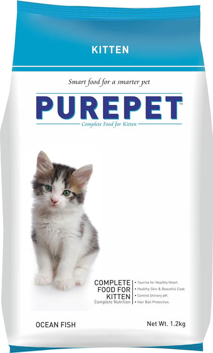 Purepet Ocean Fish Kitten Cat Food, 1.2kg