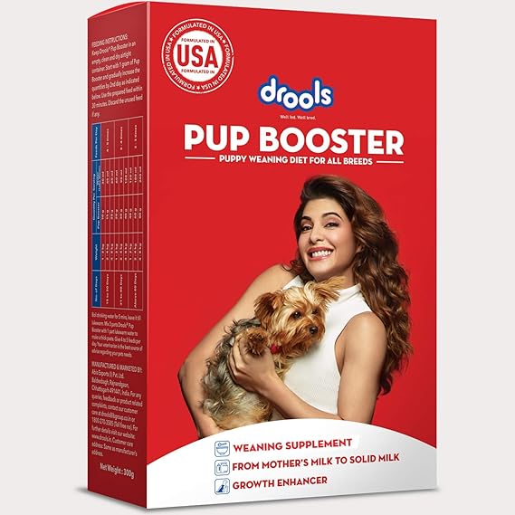 Drools Pup Booster - Puppy Weaning Diet for All Breeds, 300g