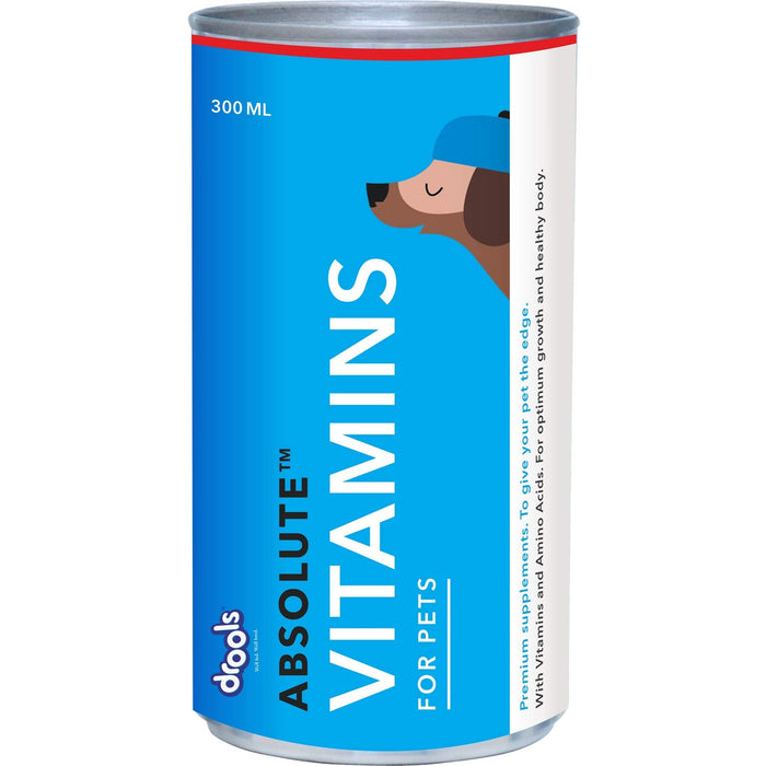 Drools Absolute Vitamin Syrup- Dog Supplement, 300ml