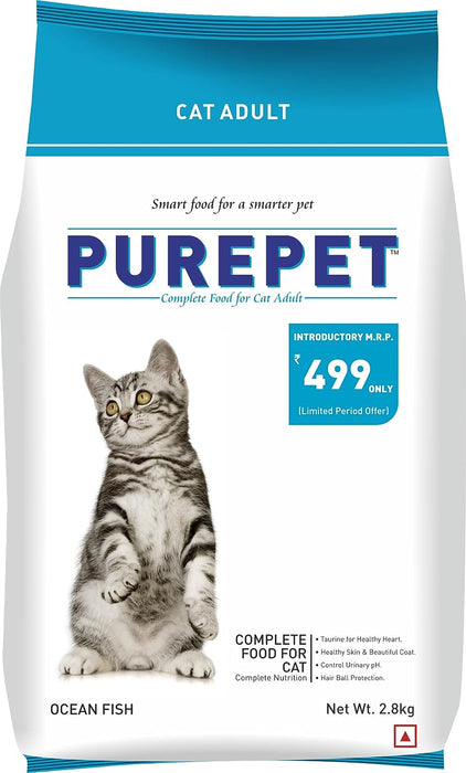 PUREPET OCEAN FISH ADULT CAT DRY FOOD 2.8 kg