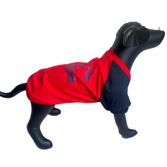 Nootie Ready For The Weekend Red Sweatshirt For Dogs