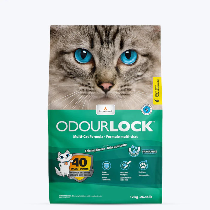 Intersand Odourlock, Mineral Cat Litter Calming Breeze, 12-Kg