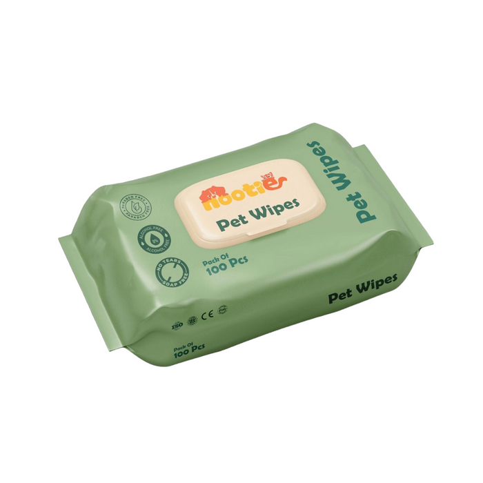 Nootie Wet Pet Wipes 100 Pulls , Suitable for Cats & Dogs