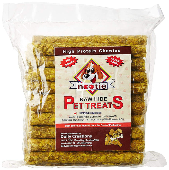 Nootie Chicken Flavor Stick Dog Munchies (1kg) | Tasty & Nutritious Treats for Young Adult Dogs