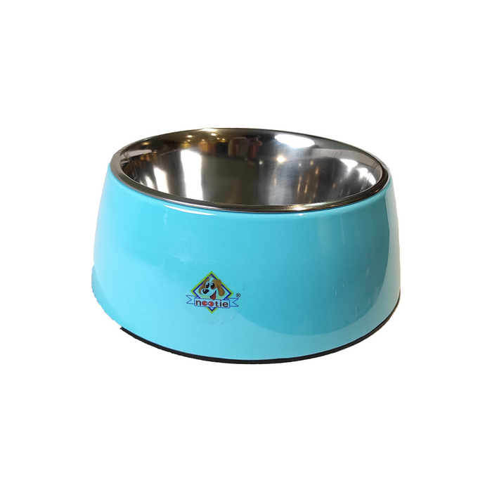 Nootie Blue Single Melamine Food & Water Feeder Bowl For Dogs/Cat