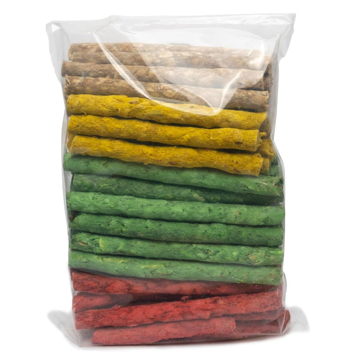 Nootie Mixed Flavor Dog Treats (1kg) | Chicken, Mutton & Veg Rawhide Chew Sticks for Healthy Teeth & Strong Gums