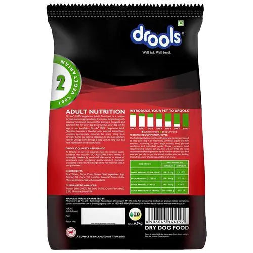 DROOLS VEGETARIAN ADULT 6.5KG