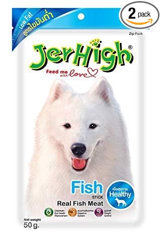 JerHigh Fish Stick Young Adult Dog Treats, 50g (Pack of 2)