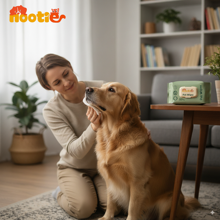 Nootie Wet Pet Wipes 100 Pulls , Suitable for Cats & Dogs