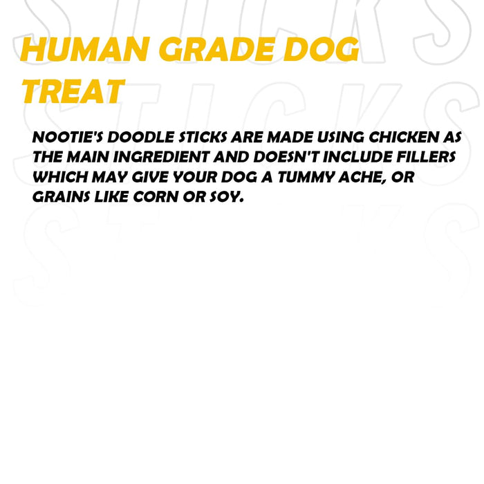 Doodle Sticks Suitable for All Breads Healthy Treats with Real Chicken (Liver Sticks) by Nootie