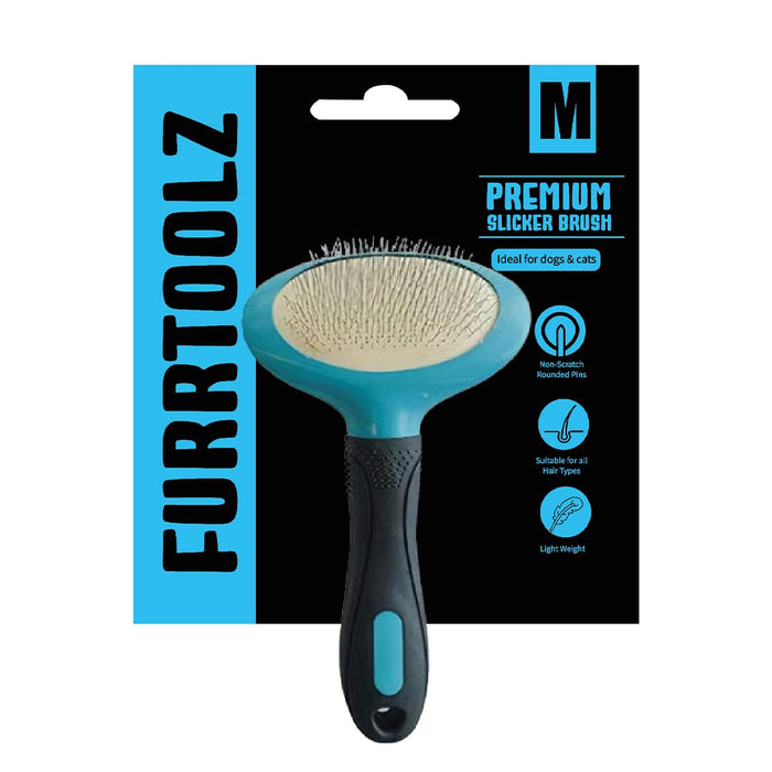 Furrtoolz Premium Slicker Brush Medium for Pets