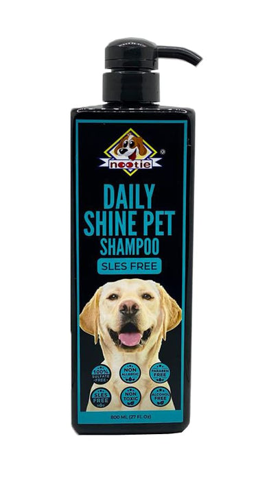 Nootie Dog Shampoo to Remove Dirt, Grime & Oil. Made with Natural Actives for A Cleaner, Smoother, Shinier Coat and Fragrance (Daily Shine)-Get Free 25 Sheet Wipes Pack