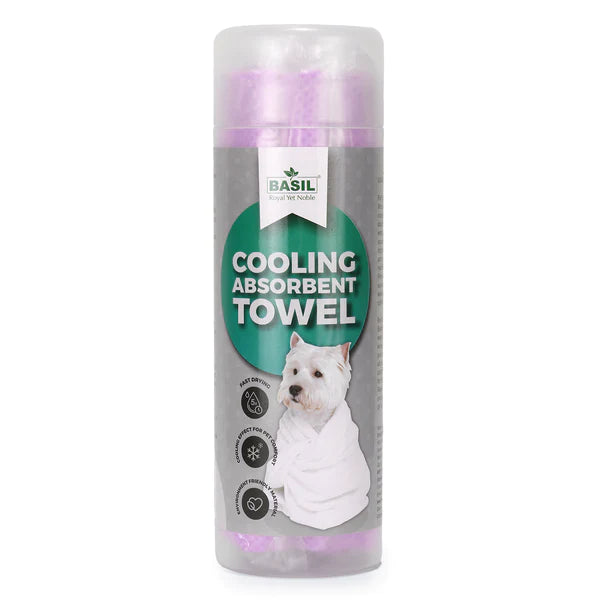 BASIL Pet Towel- Cooling Absorbent Towel for Dogs & Puppies