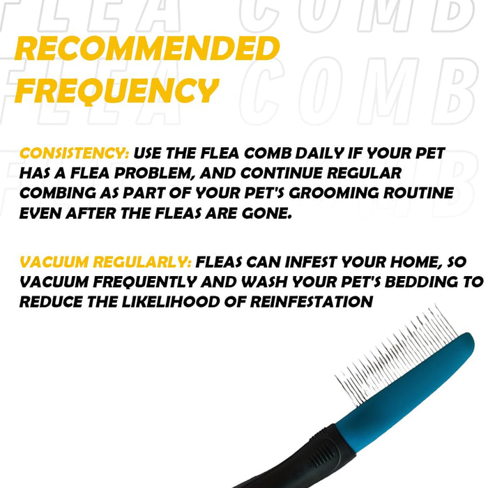 Furrtoolz Premium Flea Comb for Pets - Effective Flea & Tick Removal