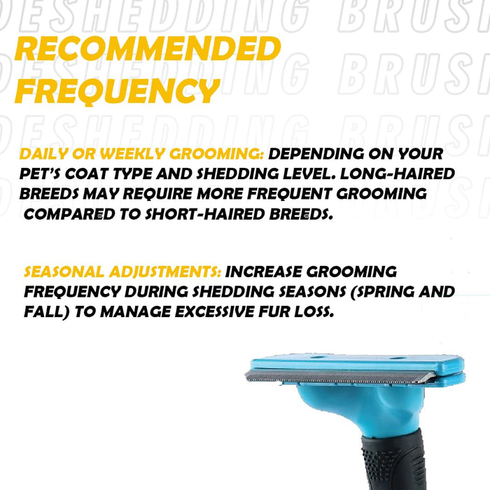 Furrtoolz Premium Deshedding Comb Large - Ultimate Tool for Reducing Shedding in Large Pets Tool from Nootie