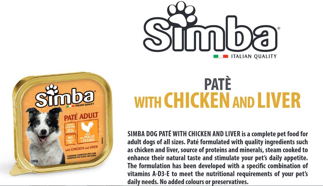 SIMBA PATE WITH CHICKEN & LIVER GRAVY 150GM