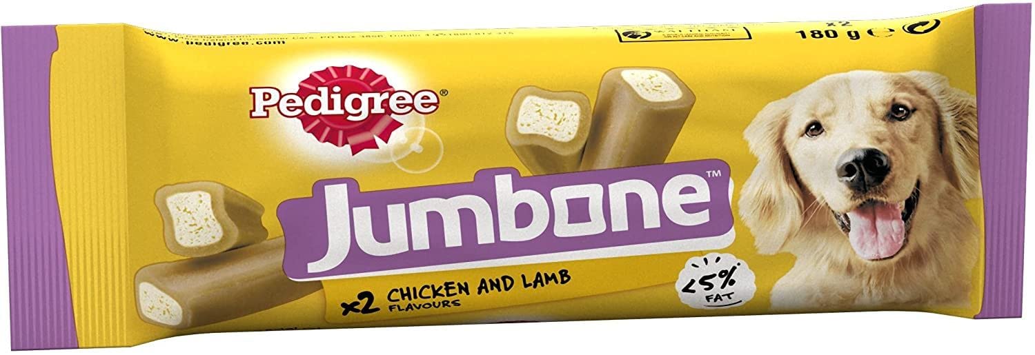 PEDIGREE JUMBONE ADULT CHICKEN & LAMB FLAVOUR 180GM