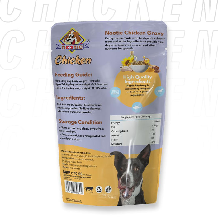 Nootie Chicken Gravy-(70g) For Dogs