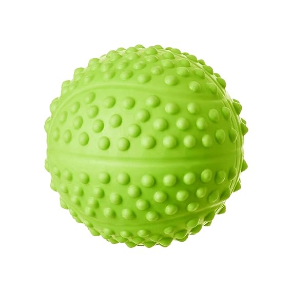 Nootie x Nunbell Spike Bounce Ball | Lightweight+ High Bounce + Easy to Clean |Gentle on Teeth+ Gums | Floats in Water | Head Tilting Squeak Dogs