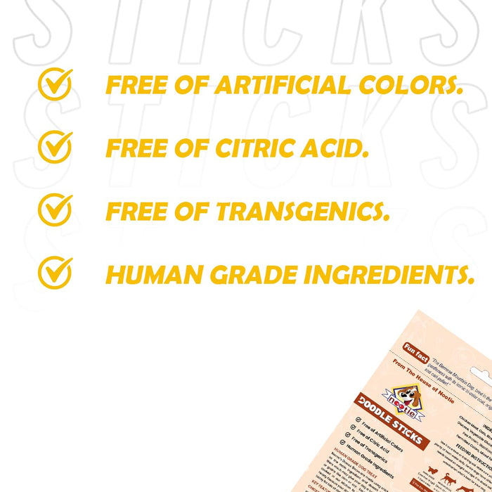 Doodle Sticks Suitable for All Breads Healthy Treats with Real Chicken (Liver Sticks) by Nootie