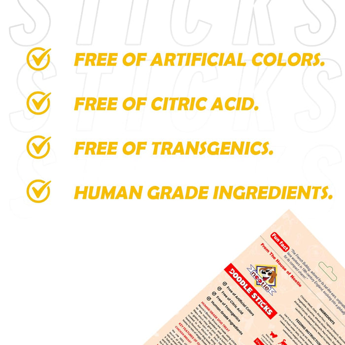 Doodle Sticks Suitable for All Breads Healthy Treats with Real Chicken (Mix Sticks) by Nootie