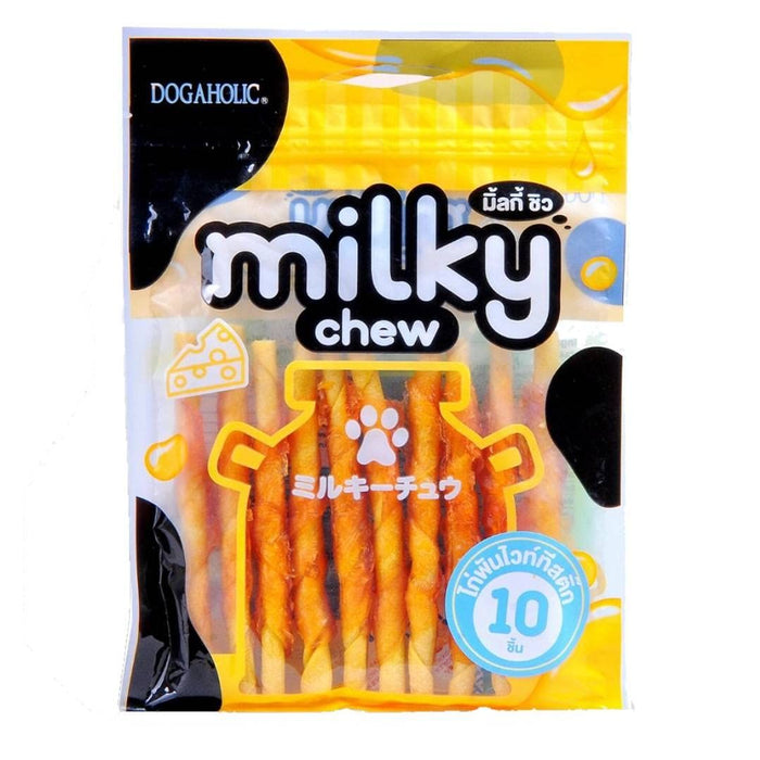 Milky Chew Cheese & Chicken Sticks, 10 pieces
