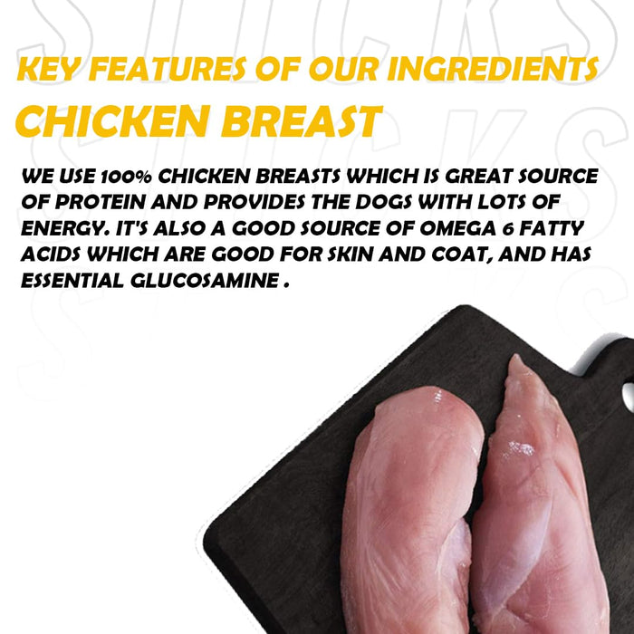 Doodle Sticks Suitable for All Breads Healthy Treats with Real Chicken (Liver Sticks) by Nootie