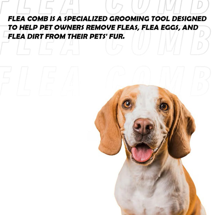 Furrtoolz Premium Flea Comb for Pets - Effective Flea & Tick Removal