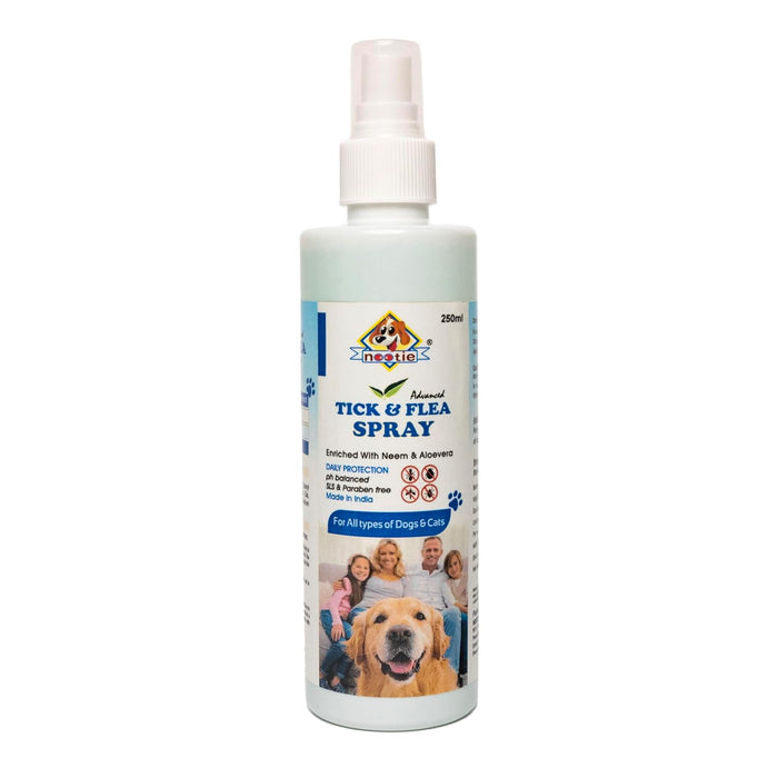 Nootie Fast & Effective Spray for Fleas, Tick, Chewing Lice for Dogs and Cats - Helps to Treat & Prevent All Life Stages of Dogs and Cats, Gentle on Skin, ensures Healthy Coat in Dogs & Cats (250ml)