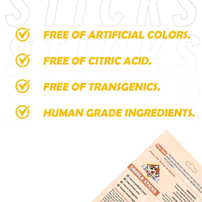 Doodle Sticks Suitable for All Breads Healthy Treats with Real Chicken (Chicken Sticks) by Nootie