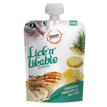GNAWLERS LICK N LIKABLE CHICKEN AND PINEAPPLE 100G