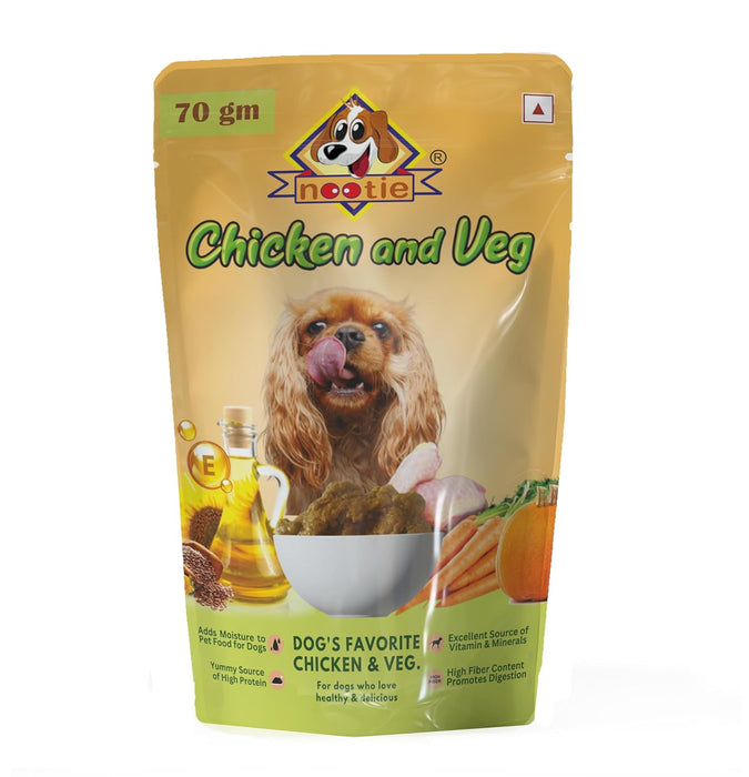 Nootie Chicken & Veg Gravy-(70g) For Dogs